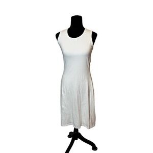 James Perse Blouson Back Tank Dress White Size 2 New with Tags